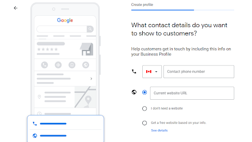 what contact details do you want to show to customers?